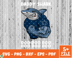 Dallas Cowboys Daddy Shark Nfl Svg , Daddy Shark NfL Svg, Team Nfl Svg 10