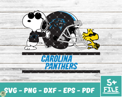 Carolina Panthers Snoopy Nfl Svg , Snoopy NfL Svg, Team Nfl Svg 05