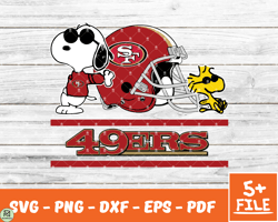 San Francisco 49ers Snoopy Nfl Svg , Snoopy NfL Svg, Team Nfl Svg 29