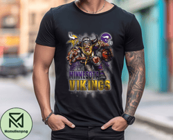 Minnesota Vikings TShirt, Trendy Vintage Retro Style NFL Unisex Football Tshirt, NFL Tshirts Design 17