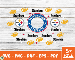 Pittsburgh Steelers Full Wrap Template Svg, Cup Wrap Coffee 28