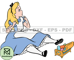 Alice in Wonderland Svg, Alice Svg, Cartoon Customs SVG, EPS, PNG, DXF 44