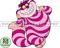 Cheshire Cat Svg, Cat Wonderland, Cartoon Customs SVG, EPS, PNG, DXF 50