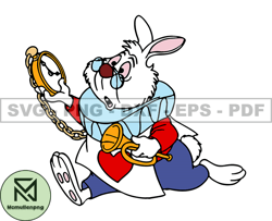 White Rabbit Svg, Alice in Wonderland Svg, Cartoon Customs SVG, EPS, PNG, DXF 79