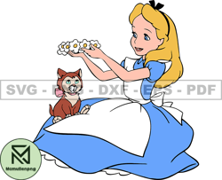 Alice in Wonderland Svg, Alice Svg, Cartoon Customs SVG, EPS, PNG, DXF 87