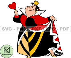 King of Hearts Svg, Queen of Hearts Png, Red Queen Svg, Cartoon Customs SVG, EPS, PNG, DXF 94