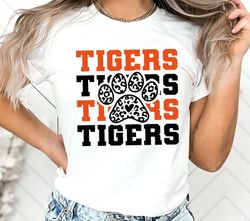 Stacked Tigers Paw SVG, Tigers Mascot svg, Tigers svg, Tigers Paw svg, Stacked Tigers svg,Tigers School Team svg,Tigers