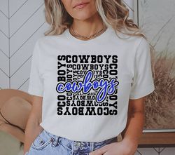 Cowboys SVG PNG, Cowboys Mascot svg, Cowboys Cheer svg, Cowboys Shirt svg, Cowboys Sport svg, School Spirit, Cowboys Typ