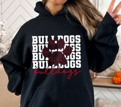 Stacked Bulldogs Paw SVG, Bulldogs Mascot svg, Bulldogs svg, Bulldogs Paw svg, Stacked Bulldogs svg, Bulldogs School Tea