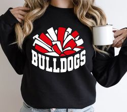 Bulldogs Cheer SVG PNG, Bulldogs Mascot svg, Bulldogs svg, Bulldogs Shirt svg, School Spirit svg, Bulldogs Mom svg,Pom p