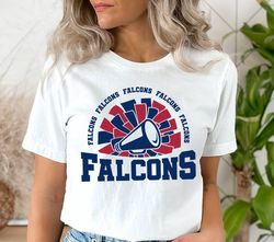 Falcons Cheer SVG PNG, Falcons Mascot svg, Falcons svg, Falcons Shirt svg, School Spirit svg, Cheer Megaphone, Falcons P