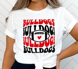 Bulldogs Football SVG PNG, Bulldogs Mascot svg, Bulldogs svg, Bulldogs School Team svg, Bulldogs Cheer svg, Stacked Bull