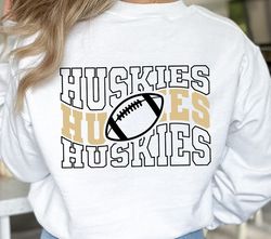 Huskies Football Svg Png, Huskies Mascot Svg, Huskies Svg, Huskies School Team Svg, Huskies Cheer Svg, Stacked Huskies S