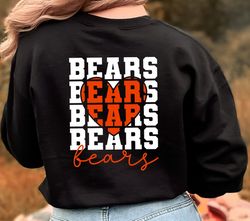 Stacked Bears SVG, Bears Mascot svg, Bears svg, Bears School Team svg, Bears Cheer svg, School Spirit svg,Bears Heart sv