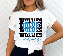 Stacked Wolves SVG, Wolves Mascot svg, Wolves svg, Wolves School Team svg, Wolves Cheer svg, School Spirit svg,Wolves He
