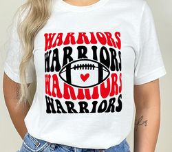 Warriors Football SVG PNG, Warriors Mascot svg, Warriors svg, Warriors School Team svg, Warriors Cheer svg, Stacked Warr