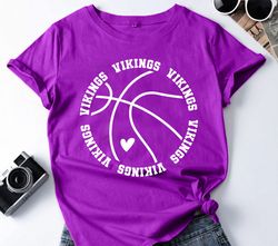 Vikings Basketball SVG PNG, Vikings Mascot svg, Vikings svg,Vikings School Team svg,Vikings Hoop svg,Basketball Hoop svg