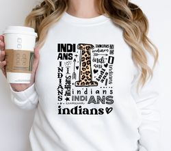 Indians SVG PNG, Indians Mascot svg,Indians Football svg,Indians Leopard Typography svg,Indians Shirt svg,Indians Cheer