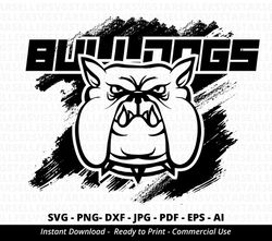 Bulldogs SVG PNG,Bulldog svg,Bulldog Mascot svg,Bulldog Shirt svg,Bulldogs Cheer,School Pride Mascot cut file,Mascot svg
