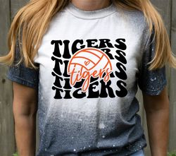 Tigers Volleyball SVG PNG, Tigers svg, Stacked Tigers svg,Tigers Cheer svg,Tigers Mascot svg,Tigers Mom svg,Tigers Shirt