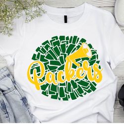 Packers SVG Packers Football Svg Packers Cheer Svg Packers Pompom Svg Packers Mom Svg Packers,Packers Png,Mascot,Svo662