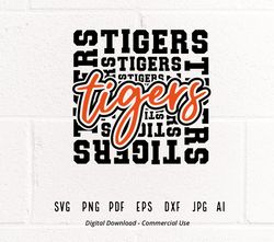 Tigers SVG PNG, Tigers Mascot svg, Tigers Cheer svg, Tigers Shirt svg, Tigers Sport svg, School Spirit svg, Tigers i11