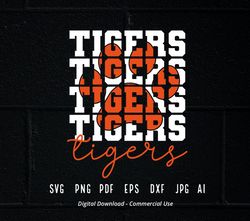 Stacked Tigers Paw SVG, Tigers Mascot svg, Tigers svg, Tigers Paw svg, Stacked Tigers svg,Tigers School Team svg,Tii12