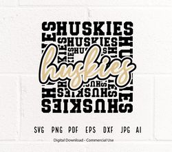 Huskies SVG PNG, Huskies Mascot svg, Huskies Cheer svg, Huskies Shirt svg, Huskies Sport svg, School Spirit, Huskiei50