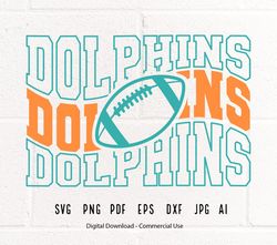 Dolphin Football svg, Dolphin, Dolphins, Football svg, png, Sublimation, Football Clipart, SVG for Shirts, SVG for i52
