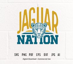 Jaguar Nation SVG PNG, Jaguar SVG, Jaguars Mascot svg, Jaguar Cheer svg, Jaguars Shirt svg, Jaguars Sport svg, Schoi62