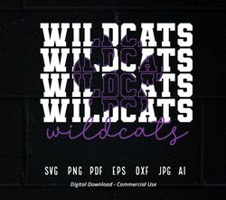 Stacked Wildcats Paw SVG, Wildcats Mascot svg, Wildcats svg, Wildcats Paw svg, Stacked Wildcats svg, Wildcats Schooi63