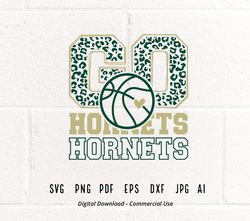 Go Hornets SVG PNG, Leopard Go Hornets svg, Hornets Mascot svg, Hornets svg, Hornets School Team svg, School Spiriti91