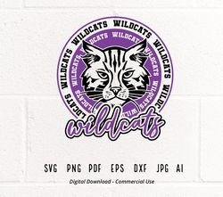 Wildcats SVG PNG, Wildcats Face svg, Wildcats Mascot svg, Wildcats Cheer, Wildcats Vibes, School Spirit svg, Wildcai106