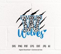 Wolves Claw SVG, Claw Scratch svg, Leopard Wolves svg, Wolves Paw svg,Wolves svg,Wolves School Team,Wolves Vibes,Sci162