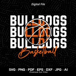 Basketball SVG PNG, Bulldog Basketball, Bulldog, Bulldogs, Basketball svg, Basket svg, Sublimation, Digital Downloai172