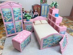 doll's bedroom. 1:12. furniture for dolls.