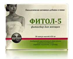 Fitol 5 for women from thrush, pain during menstruation, 30 caps