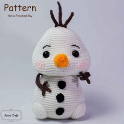Olaf snowman amigurumi crochet doll pattern