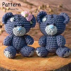 Amigurumi crochet pattern Me To You teddy bear amigurumi crochet pattern