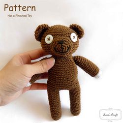 Crochet doll amigurumi pattern Mr Bean teddy bear