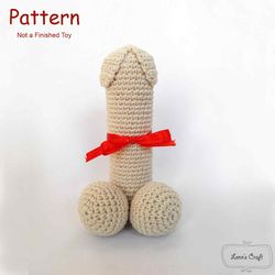 Cute dildo amigurumi crochet toy pattern