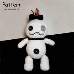Scrump Voodoo velvet crochet doll amigurumi pattern