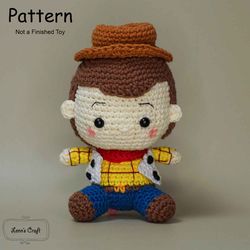 Amigurumi crochet toy pattern Woody Toy Story