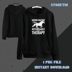 Horse Racing Is Therapy Funny Barrel Racer Graphic
