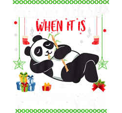 Wake me up when it's Christmas panda lover Xmas Funny Premium