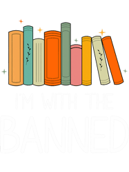 Im With The Banned Books Week Librarian Groovy Book Reader, Png, Png For Shirt, Png Files For Sublimation, Digital Downl