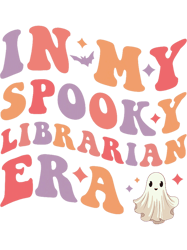 In My Spooky Librarian Era Halloween Funny Librarian, Png, Png For Shirt, Png Files For Sublimation, Digital Download, P
