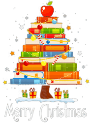 Librarian Merry Christmas Lights Tree Decoration Xmas Book, Png, Png For Shirt, Png Files For Sublimation, Digital Downi