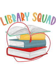 Library Squad Librarian Book Lover Bookworm, Png, Png For Shirt, Png Files For Sublimation, Digital Download, Printable