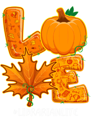 Love Librarian Life Thanksgiving Autumn Fall Pumpkin,Png, Png For Shirt, Png Files For Sublimation, Digital Download, Pr